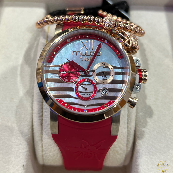 Mulco Lush Bee Rojo 42mm (Damas) - Elite Jewelry Store 